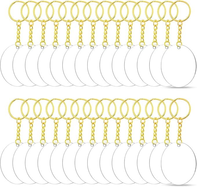 Audab Acrylic Keychain Blanks
