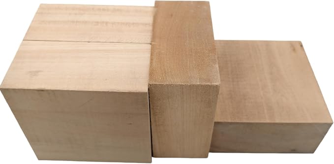 4PCS Basswood Carving Blocks, Whittling Wood Carving Kit, Unfinished Wooden