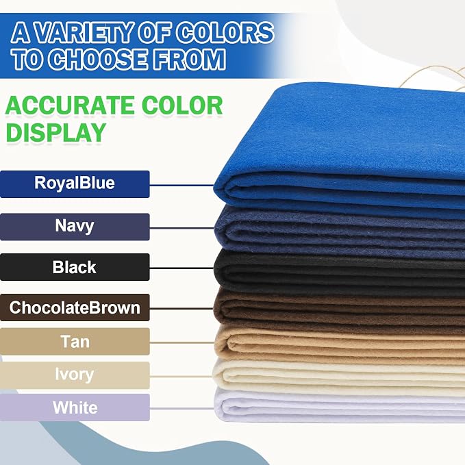 Royal Blue Felt Fabric Sheet 108" X 36", 1.4mm Thick Large Soft Durable