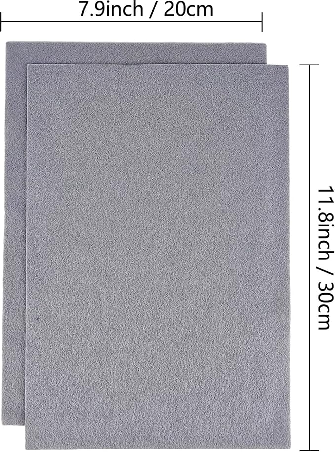 Jtnohx Color Felt, Soft Felt Sheets, 1.4mm Thick 8"x12" Handicraft Felt Fabrics