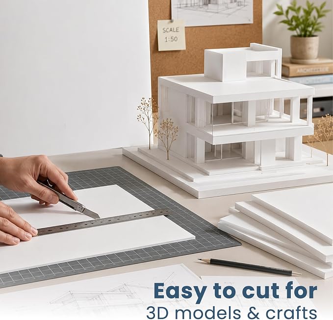 12 Pcs Foam Board 11X14 White Poster Board, Goefun 1/8 Inch Lightweight Acid