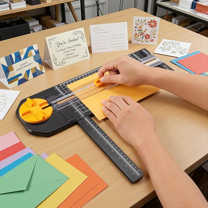 Worklion Scrapbooking Cutting Tool: Paper Cutter 4 in 1