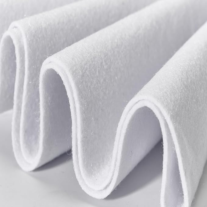 Soft White Felt Fabric 36"X 72"/ 1.6mm Thick Sewing Patwork Material Large