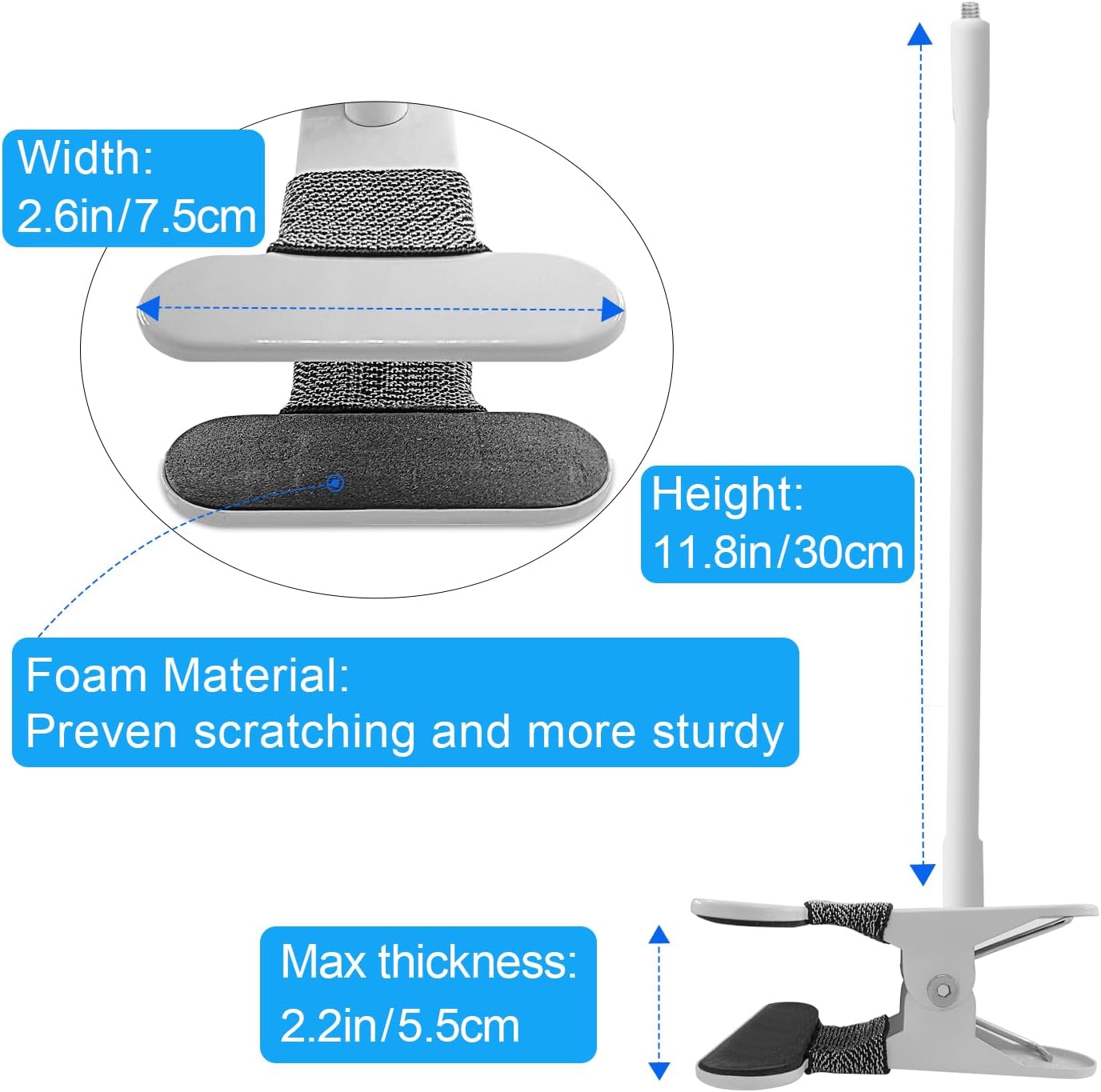 Baby Monitor Mount Compatible with Nanit Pro Smart Baby Monitor & Flex Stand ,Also for Cameras with 1/4 Screw Mount Flexible Long Gooseneck ArmBaby Camera Holder Stand Without Tools