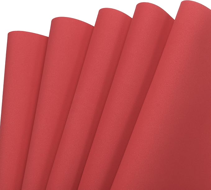 MECCANIXITY EVA Foam Sheets Red 19.7 Inch x 19.7 Inch 1mm Thick Crafts Foam