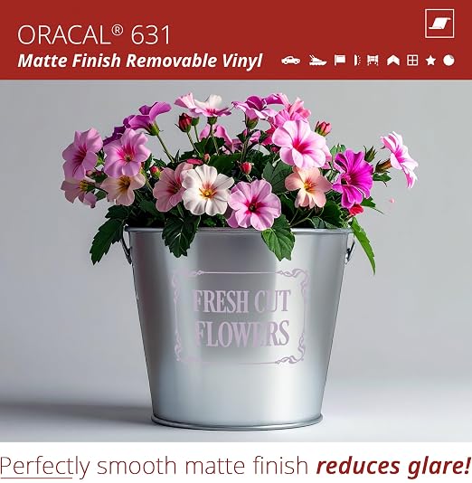 ORACAL 631 Matte Wisteria Vinyl Durable Roll Easy to Weed Permanent Adhesive