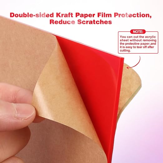 Adrattnay Acrylic Sheets 1/8 Thick, Opaque Colored Acrylic Panel