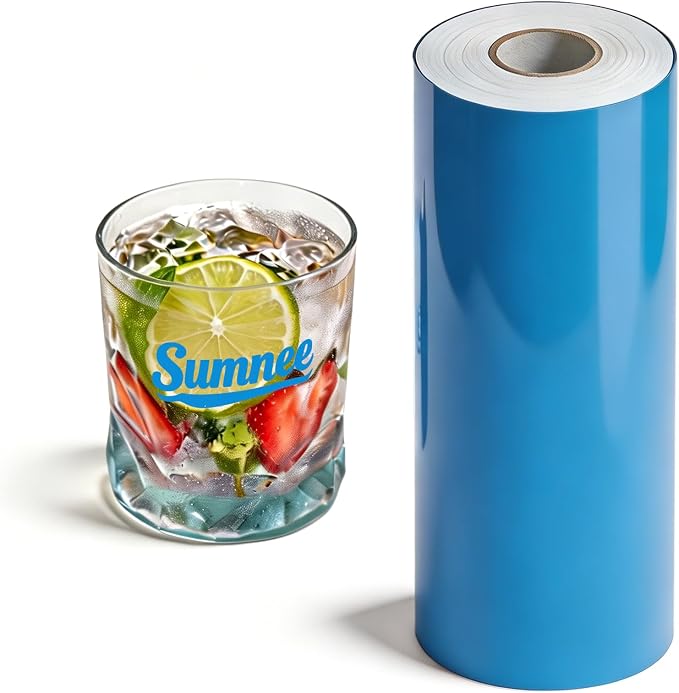 Blue Permanent Vinyl for Cricut Cutting Machine, Waterproof, Durable Blue Vinyl