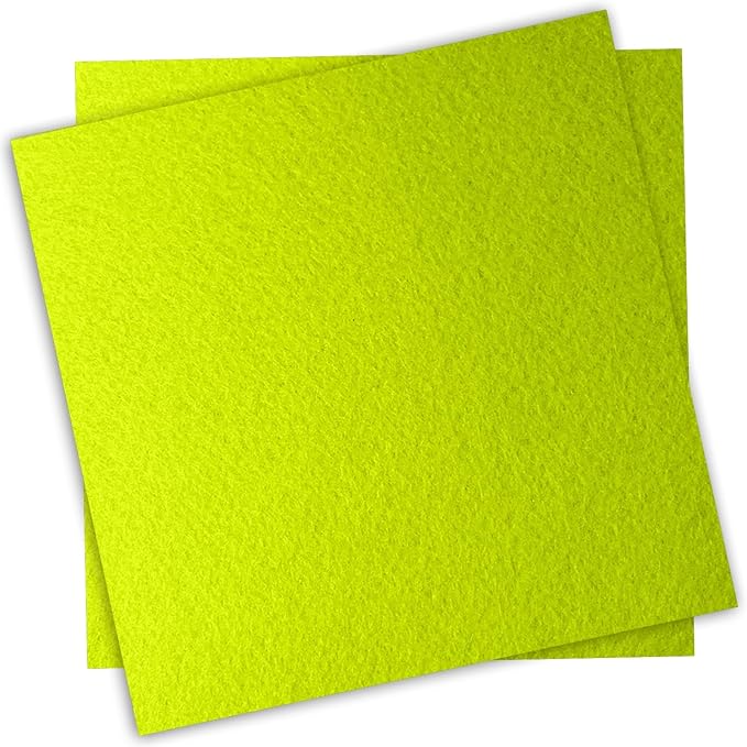 12" x 12" Felt Fabric Sheets for Crafts, 1mm Thick, Squares Felt Paper for