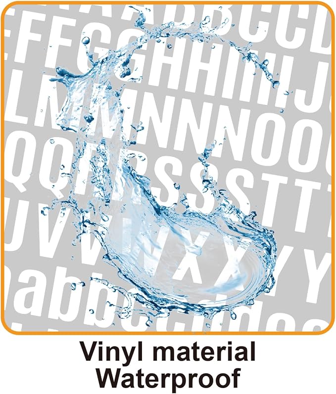 3040Pcs 20 Sheets Small Letter Number Stickers, 1/2inch Self-Adhesive Vinyl