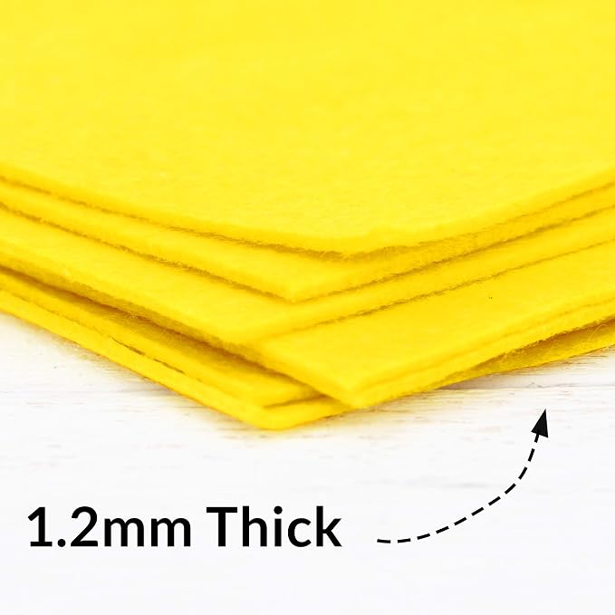 Threadart Yellow Premium Felt Sheets