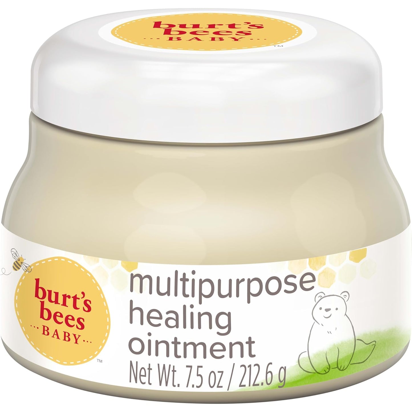 Burt's Bees Baby 100% Natural Multipurpose Ointment, Face & Body Baby Ointment – 7.5 Ounce Tub