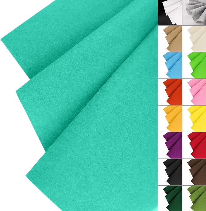 IONTACH 36" X 36" Stiff Felt Fabric 1.2mm Thick | Felt Sheet