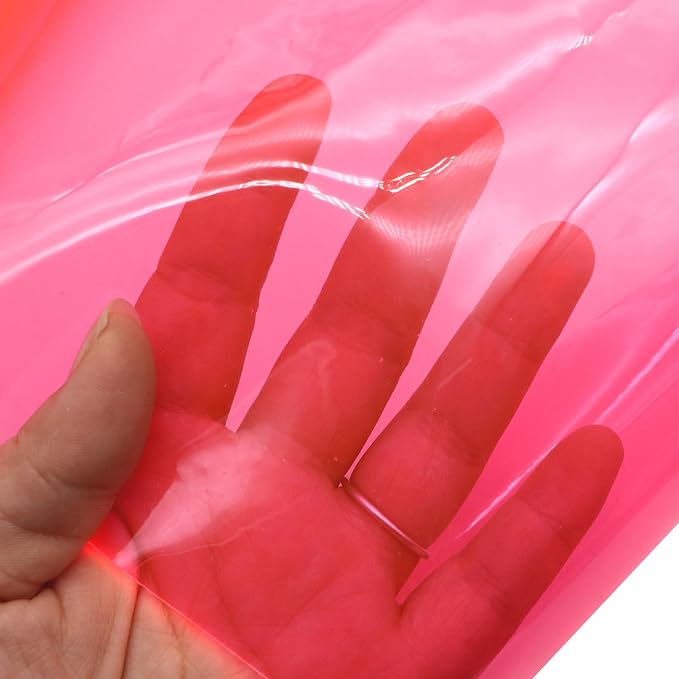 David accessories Transparent PVC Holographic Vinyl Sheets 1 Roll 11.8''x47''