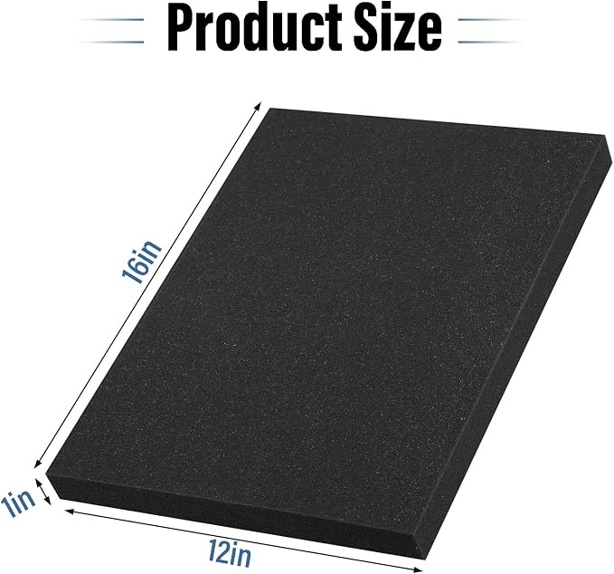 4pcs High Density Packing Foam Sheets, Cushioning Foam Inserts