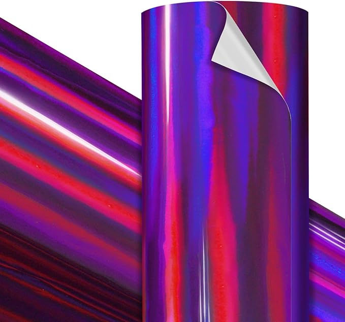VViViD Premium Holographic Chrome Purple Craft Vinyl Roll 1ft x 5ft –