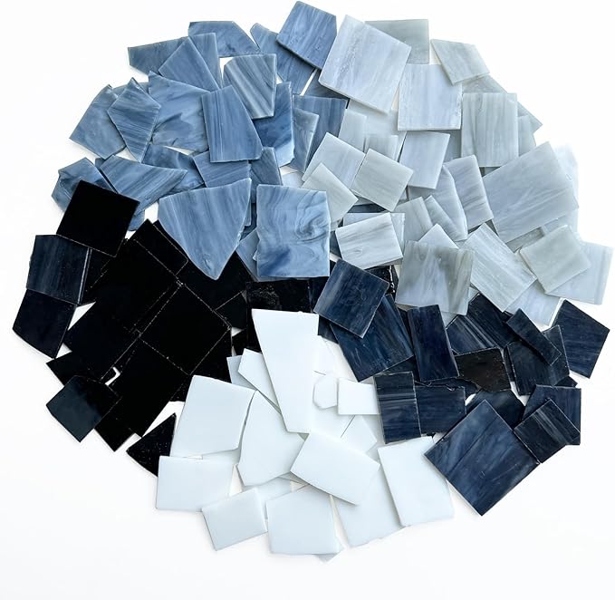 Stained Glass Scraps Sheets, Mosaic Tiles