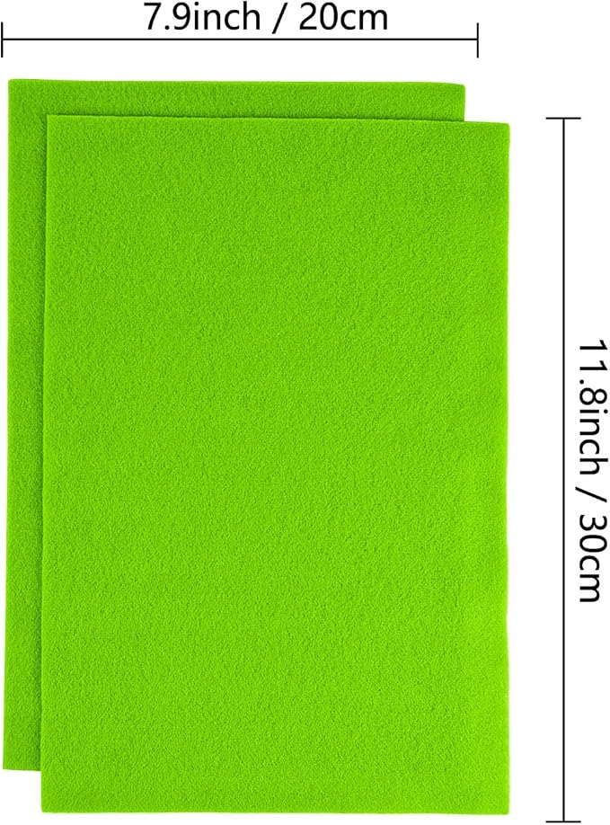Jtnohx Color Felt, Soft Felt Sheets, 1.4mm Thick 8"x12" Handicraft Felt Fabrics