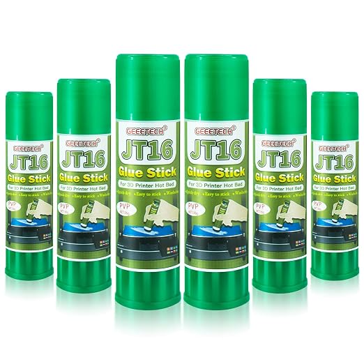 3D Printer Glue Stick 6 Pack, Perfect First Layer Adhesion, Prevents Warping on