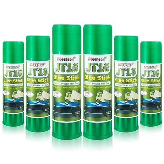 3D Printer Glue Sticks 6-Pack, 1.27oz Each, Strong First Layer Adhesion