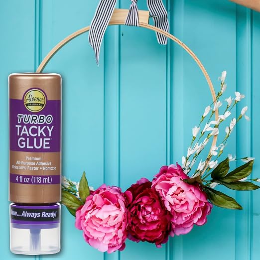Aleene's Turbo Tacky Glue for Crafts in Always Ready Bottle, Strong Bond