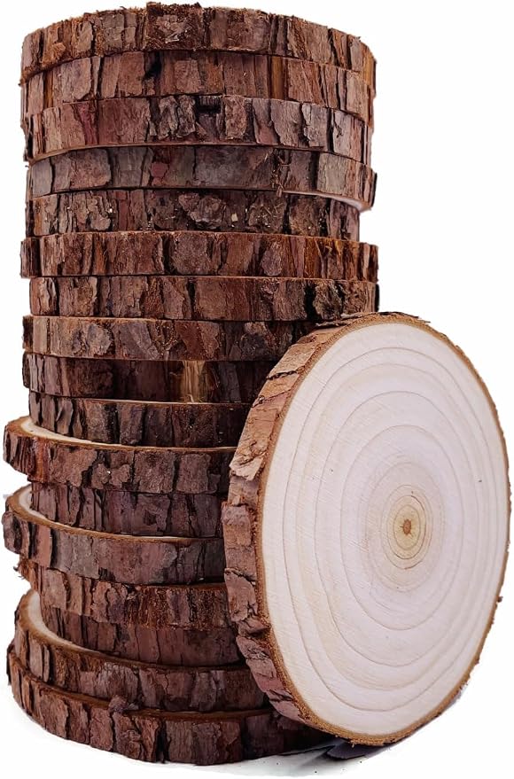 Unfinished Natural Wood Slices