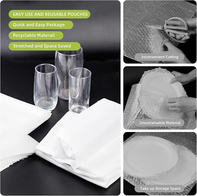 EPHECH 50PCS 16" x 24" Cushion Foam Pouches