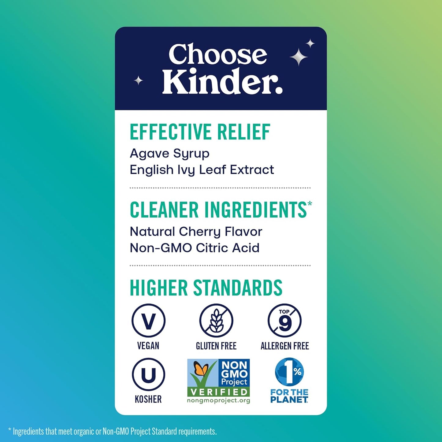 KinderMed Infants' Daytime Cough Plus, Organic Agave Syrup and English Ivy Leaf Extract, No Dyes, No Artificial Flavors or Sweeteners, Non-GMO, for Babies 2 Months+, Natural Cherry Flavor (2 Fl Oz)