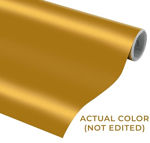 VViViD DECO65 Metallic Gold Matte Permanent Adhesive Craft Vinyl