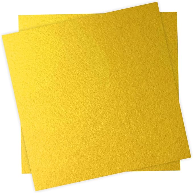 12" x 12" Felt Fabric Sheets for Crafts, 1mm Thick, Squares Felt Paper for