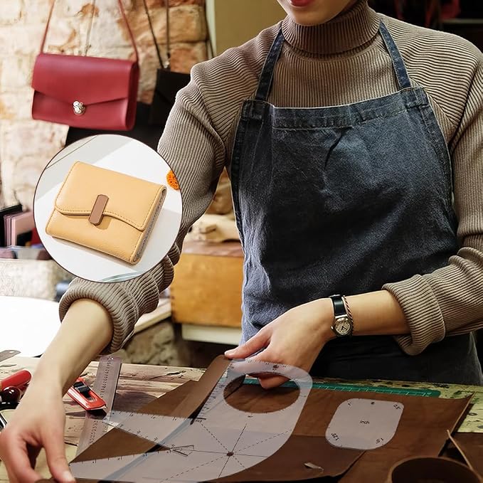 PH PandaHall 4pcs Boxy Bag Making Templates