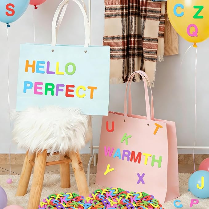 656 Pcs Foam Letter Stickers, Self-Adhesive EVA Alphabet Stickers Small 1 Inch