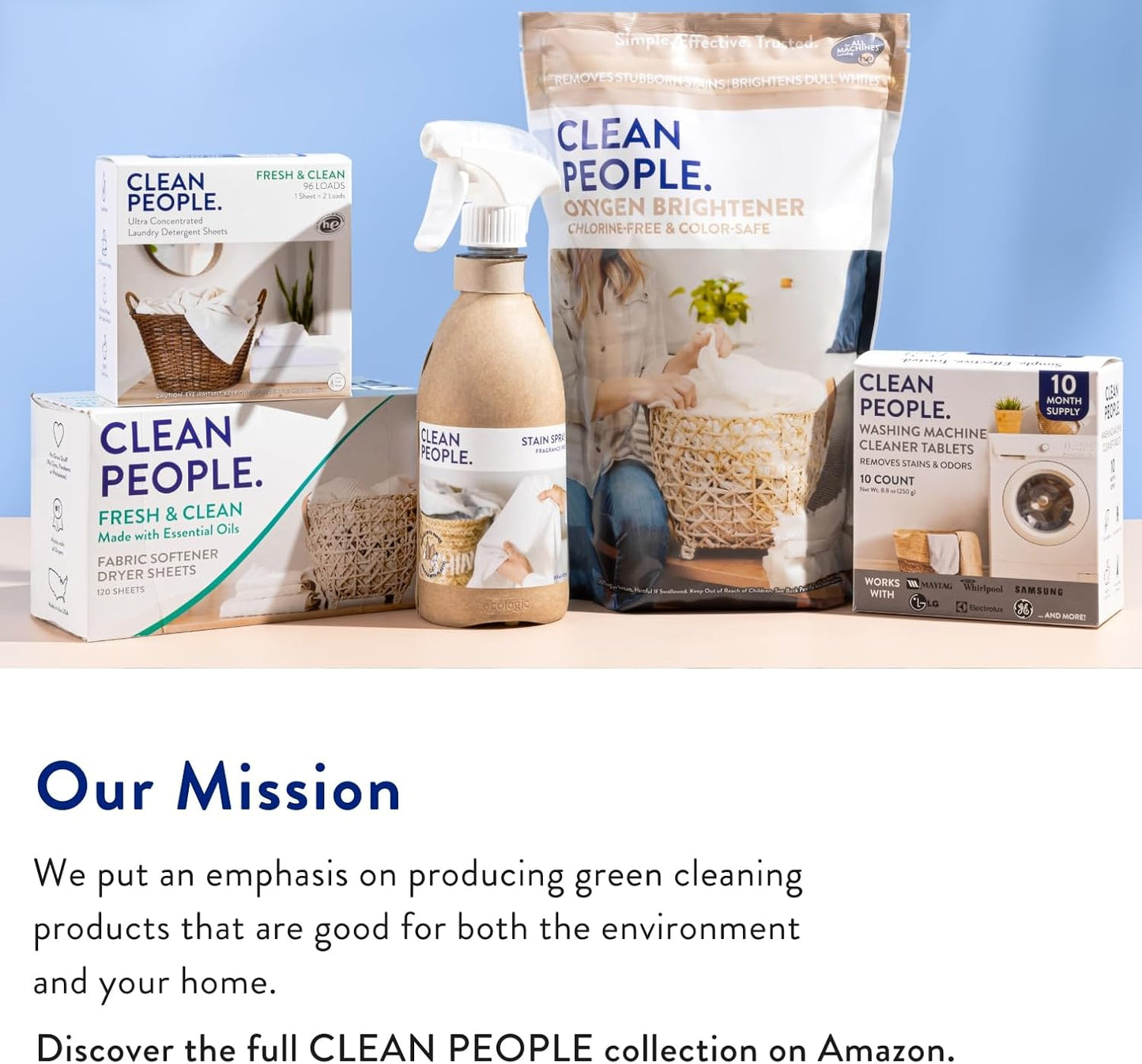 The Clean People Laundry Detergent Sheets - Laundry Soap - Ultra Concentrated, Recyclable Packaging, Stain Fighting - Christmas Morning (192 Count)