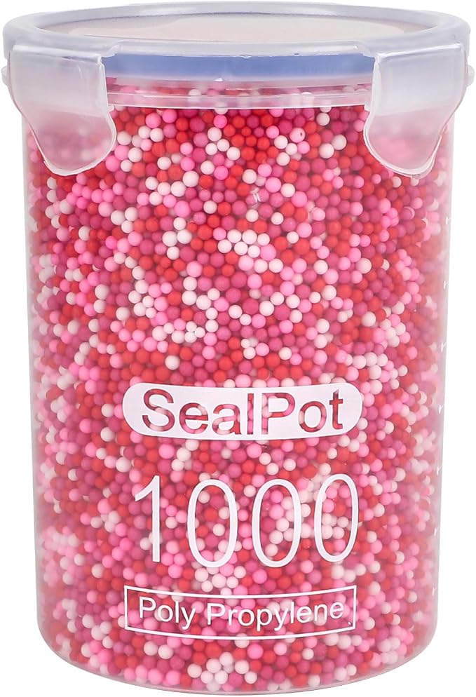 CCINEE 80000 Pieces Foam Balls Slime Supplies Colorful Foam Beads 2-3mm