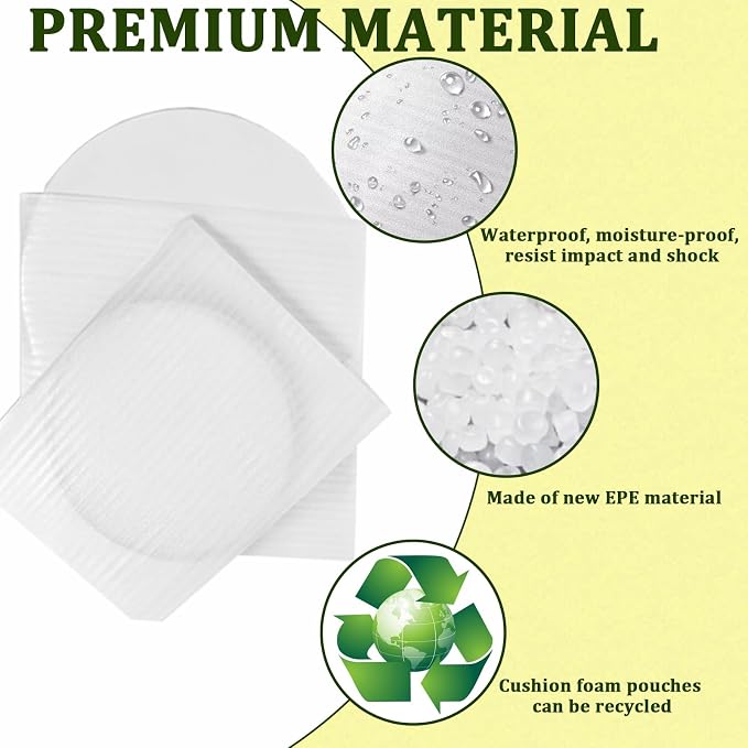 200PCS Cushion Foam Pouches, Moving Packaging Supplies