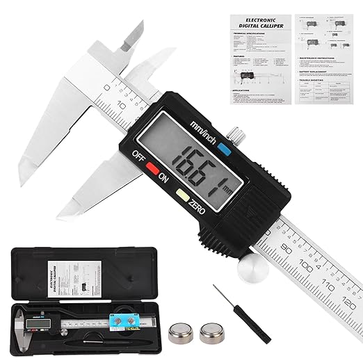 Digital Caliper Measuring Tool, Stainless Steel Vernier Caliper Digital 6IN |