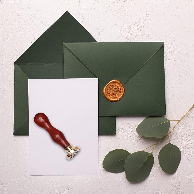 Sealing Wax Sticks 12P with Glue Gun, Luxiv 5.4" Sealing Wax Sticks 10MM Fire