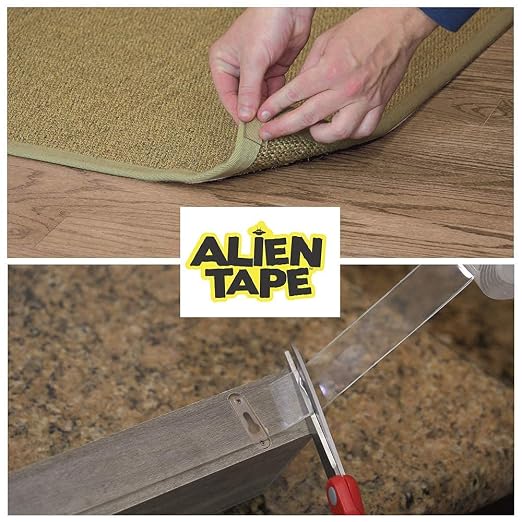 ALIEN TAPE Heavy Duty Double Sided Tape, Nano Tape, Feet Clear Adhesive Tape