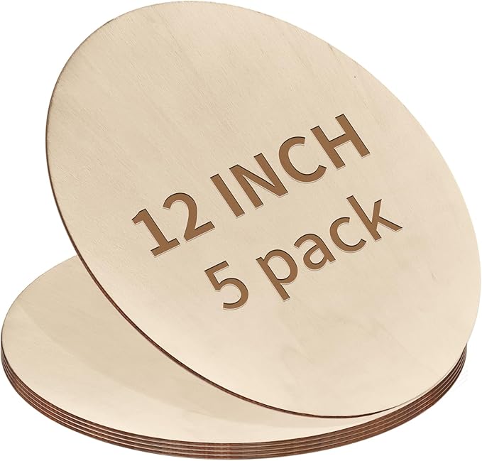 12 Inch Unfinished Wood Circles