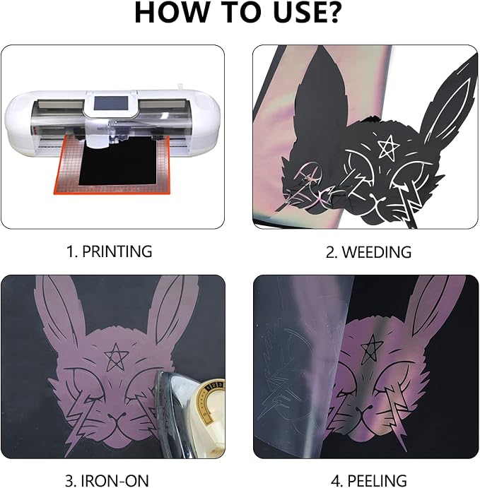 Guangyintong Chameleon HTV Rolls, Changing Color Heat Transfer Vinyl