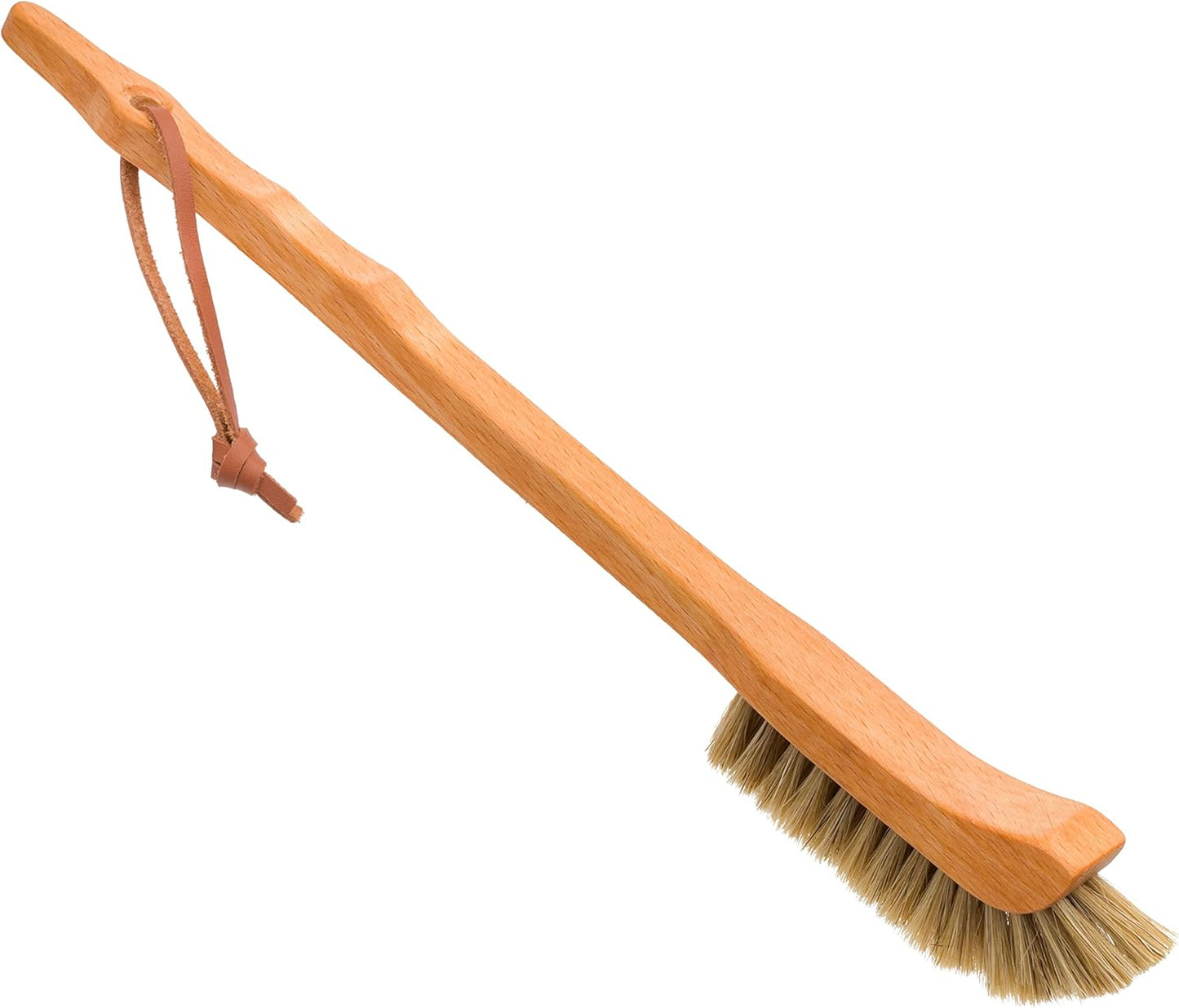 Redecker Ultra-Slim Horsehair Bottle Brush, Curved Oiled Beechwood Handle, 9-1/4-Inches Long, Made in Germany