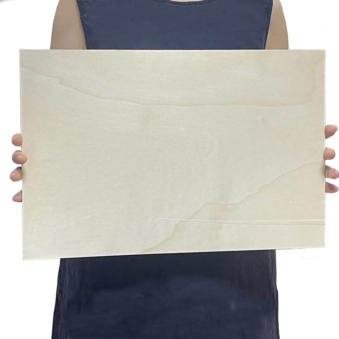 4 Pack Basswood Sheets Rectangle Unfinished Plywood Slices