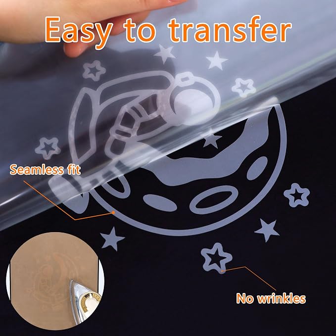 HTVVETUR Reflective Heat Transfer Vinyl Roll 12 Inch by 5 Feet Iron on DIY