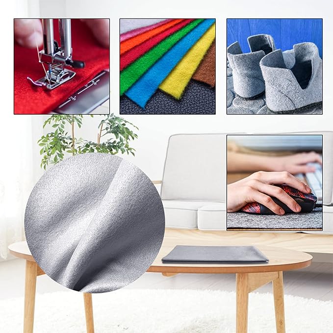 Jtnohx Craft Felt, 1 Square Yard Felt Fabric, 1.4mm Thickness Felt Sheets