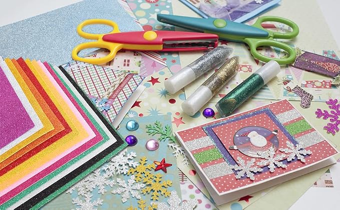 20 Sheets Glitter Paper Sheet for Crafts St. Patrick's April Fool's Memorial