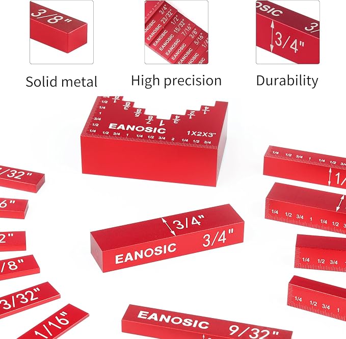 EANOSIC Setup Blocks Woodworking Tools