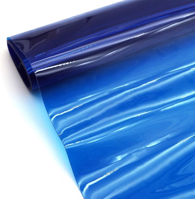 David accessories Transparent PVC Holographic Vinyl Sheets 1 Roll 11.8''x47''
