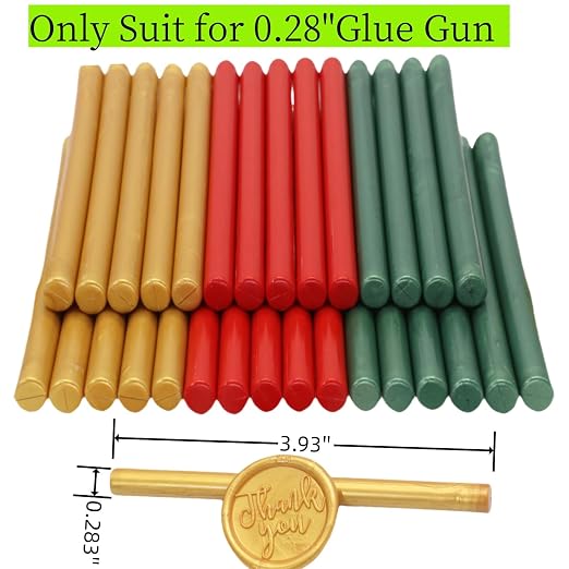 Wax Seal Sticks, Atopbb 30pcs Glue Gun Wax Sealing Sticks Beads Only Suit