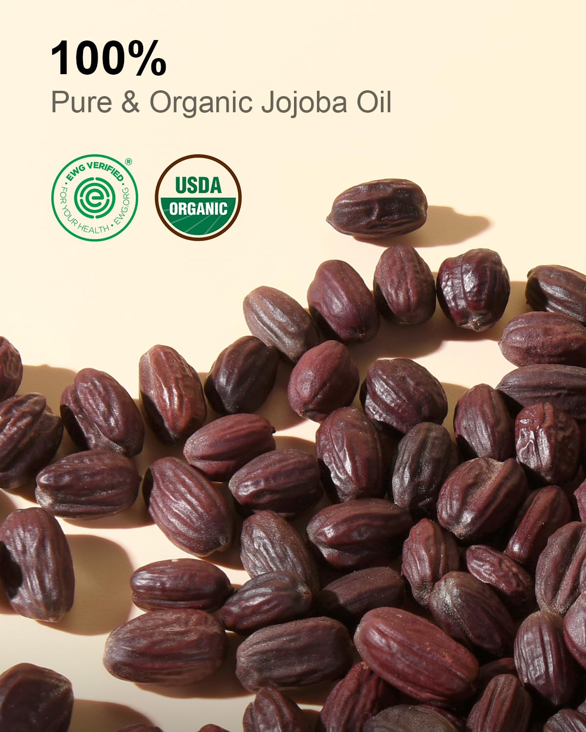 Organic Jojoba Oil Glass Bottle 8 fl oz, USDA Certified 100% Pure & Natural Jojoba Oil for Hair, Skin & Face, Cold Pressed Unrefined Hexane Free, Deeply Moisturizing Body Serum Oils for Gua Sha