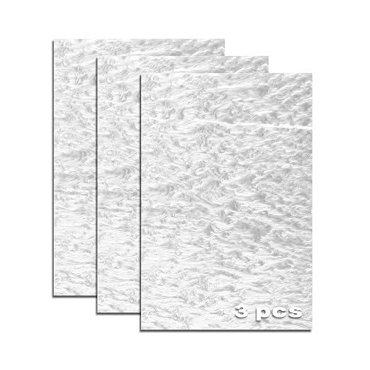 TOEPODO Pearlescent Ripple Cast Acrylic Sheets 1/8inch Thick Marble Acrylic